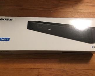 Bose Solo 5 Bluetooth TV Sound Bar, New in Box (never opened)
