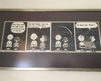 Charlie Brown Framed Comic Strip 