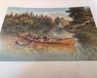 Vintage Frank H Taylor Lithograph 