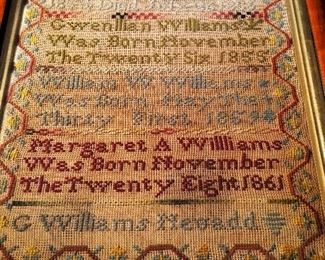 Fantastic Late 1800’s Sampler 