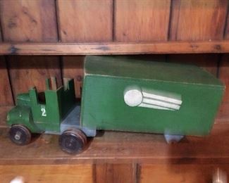 Folk Art Wooden Truck (as found)