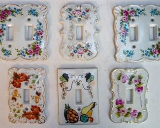 Porcelain light switch covers