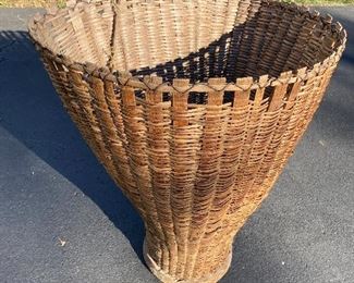 Large wicker basket $125