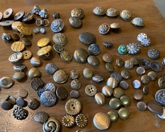 Brass button collection