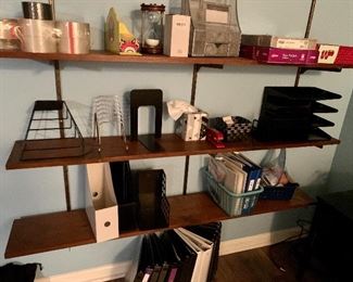 Office supplies for organizing - we also have paper, staplers, file cabinets.

All that good office organizing stuff that you can get for a steal at estate sales!