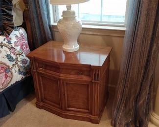 One of Two Night tables - 26 1/4" wide x 22 3/4" high x 18" deep