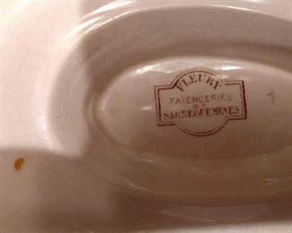 Vintage Sarreguemines pottery