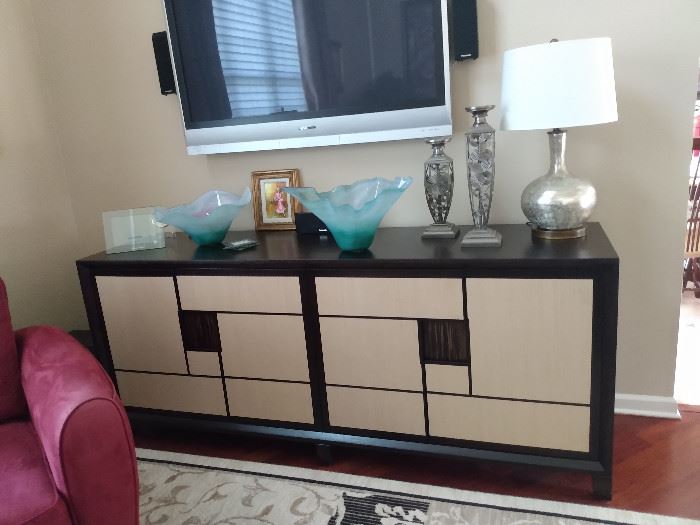 Red Ginger sideboard - Measures 78 1/2" wide x 32 1/2" high x 21 3/4" deep - Designed by Adriana Hoyos - Camelo buffet