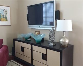 Red Ginger sideboard - Measures 78 1/2" wide x 32 1/2" high x 21 3/4" deep - Designed by Adriana Hoyos - Camelo buffet