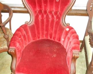 Antique parlor chair in excellent condition