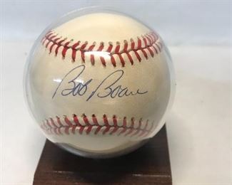 Bob Boone signed Baseball
