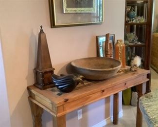 Large Swedish dough bowl 