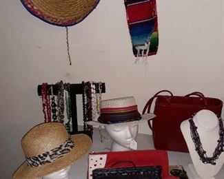 Ladies hats and purses