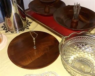 Vintage party dishes and barware