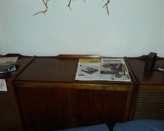 MCM stereo cabinet with custom installed equipment