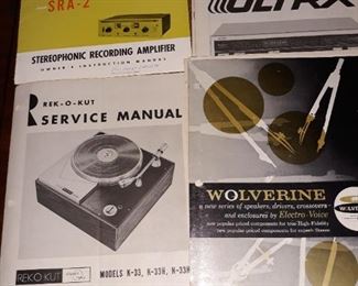 The custom stereo equipment manuals. 