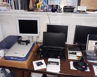 IBM Thinkpad, scanners, computers, and monitors