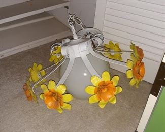 Vintage light fixture,  1970's