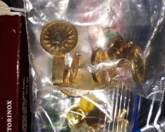 IBM SLT 360 logo cufflinks and tie clasp. 