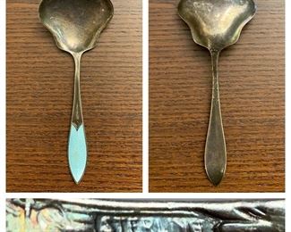 Sterling Silver Enamel Handle Spoon