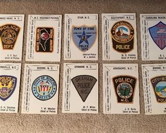 NC Police/Law Enforcement Patch Trading Cards