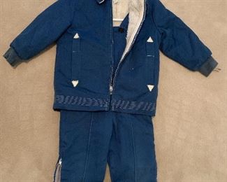Vintage Child's Overalls/Coat Set