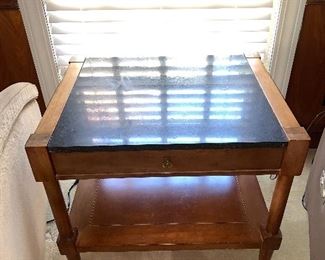 Marble Top End Table