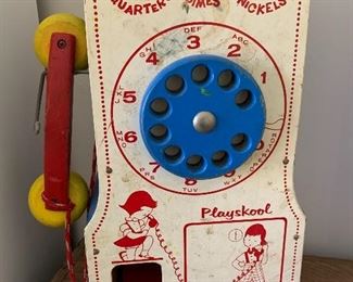 Playskool Wooden Pay Phone