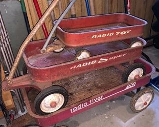 Three Vintage Wagons 