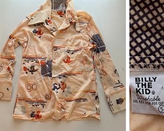 Vintage Billy The Kid Nylon Childs Shirt