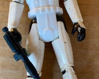 Vintage Star Wars Luke Power of the Force Figure with Helmet (Blue Gun)