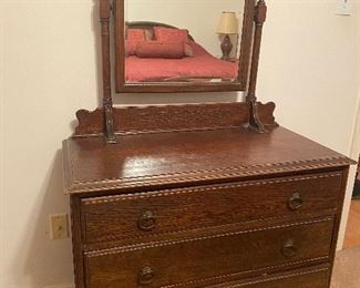 Old Dresser with Mirror