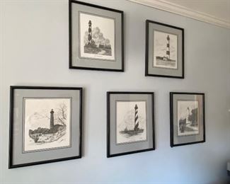 Assorted Cotton Ketchie Light House Prints