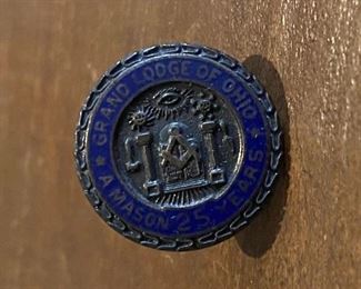Sterling Mason Lodge Pin from Ohio
