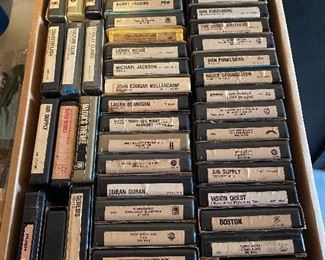 Assorted Eight Track Tapes