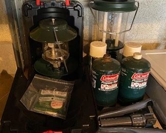 Coleman Lanterns  and Folding Shovel