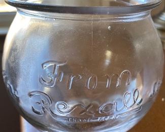 Small Old Rexall Apothecary Jar