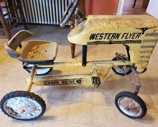 Vintage Western Flyer Toy Tractor