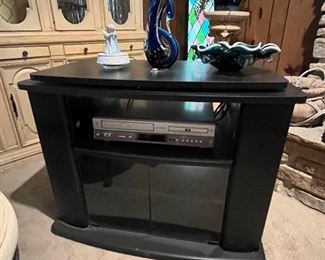 TV stand and DVD/VHS player