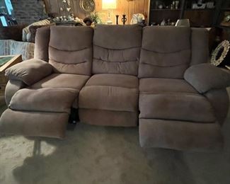 Electric double reclining couch....