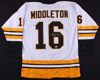 Rick Middleton Signed Boston Bruins Hockey Jersey