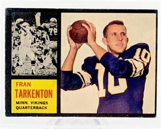 Fran Tarkenton Rookie Football Card Cards