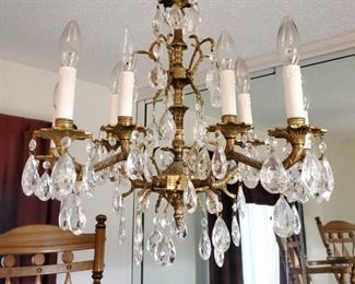 Beautiful crystal prism chandelier 