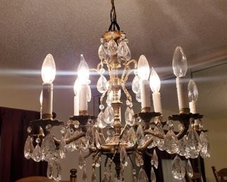 Beautiful crystal prism chandelier 