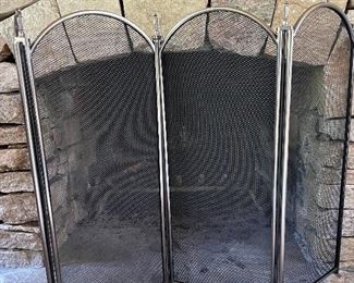 Folding Fireplace Screen