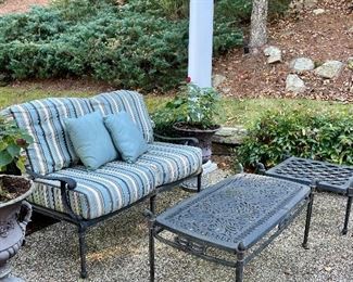 2 Wrought Iron side tables