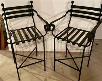 2 Iron Chairs