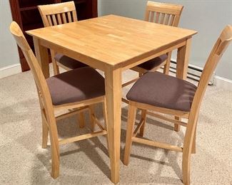 Wooden table w/ 4 chairs 