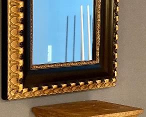Small rectangular mirror w/ sconce 
( 2 available )