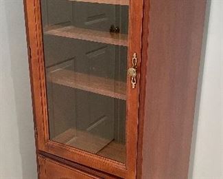 Media cabinet tall w/ glass doors